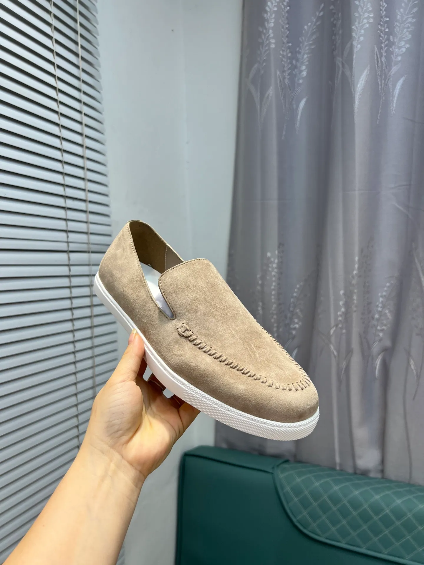 Men's shoes 💰700 [HERMES] Hermès - High-end quality original order 🔍🔍 - Upper: 🔝 cowhide suede splicing design - Inner lining: imported mixed sheepskin - Outsole: TPR foam · Rubber: two-color combined molding outsole - Super high quality control · Fine workmanship: highlighted (high-end, luxury, grade) -Size: 38-44 (45, 46, can be customized)
